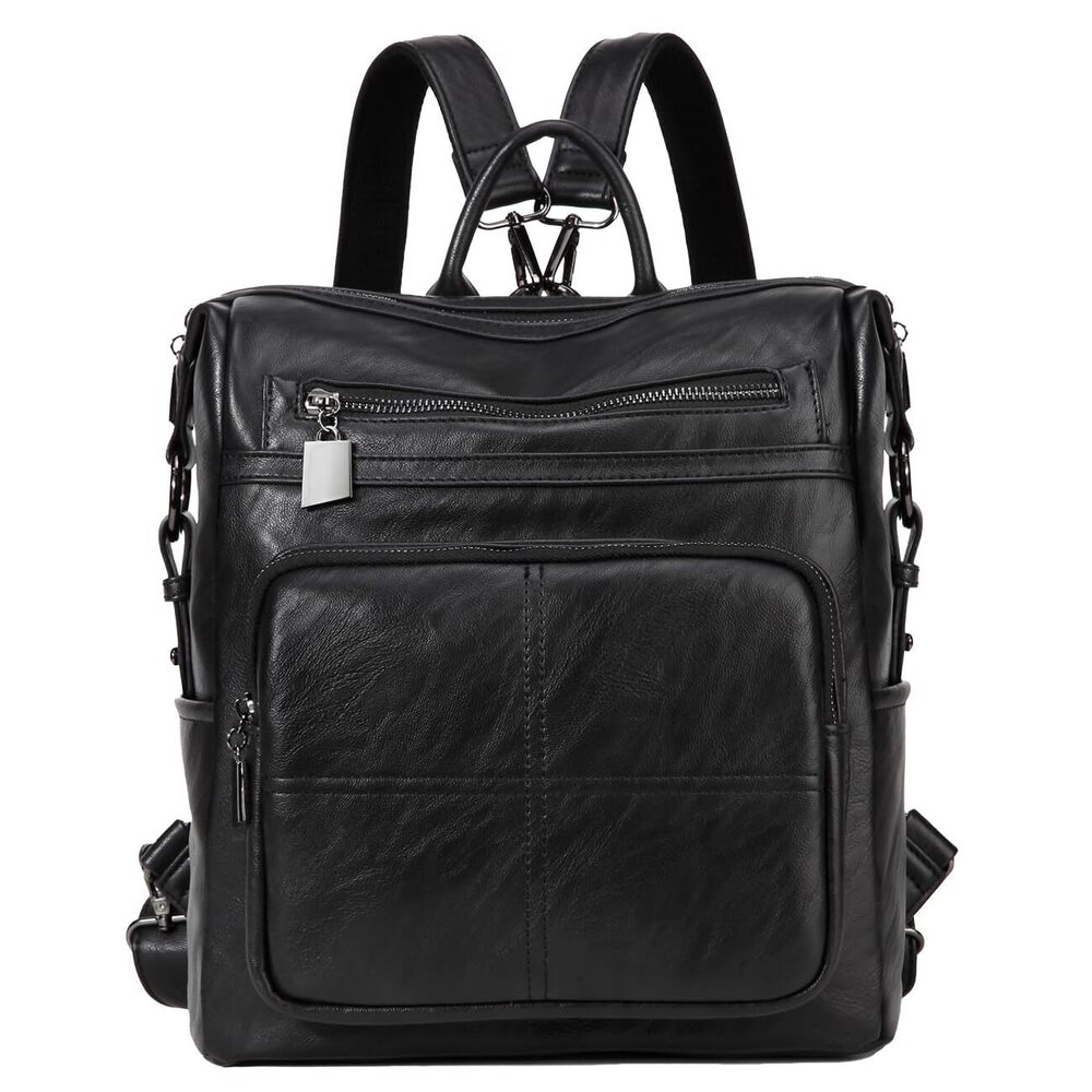 8845 Backpack Purse ,Fashion Convertible Vegan Leather Shoulder Bags
